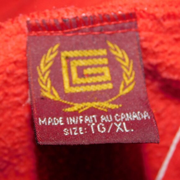 Vintage Jasper Park The Canadian Rockies Adult XL Red Hoodie - Picture 4 of 12